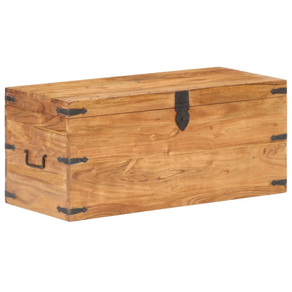 Chest 90X40X40 Cm Solid Acacia Wood