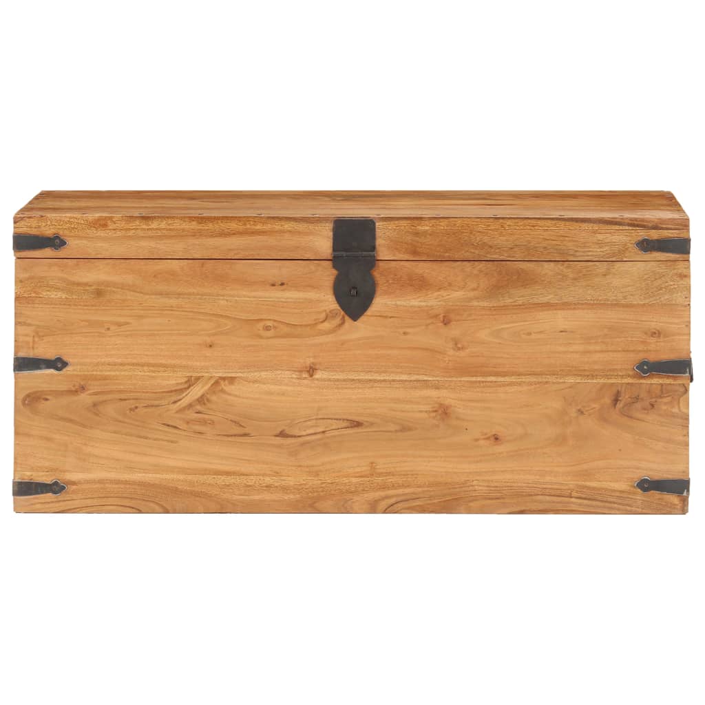 Chest 90X40X40 Cm Solid Acacia Wood