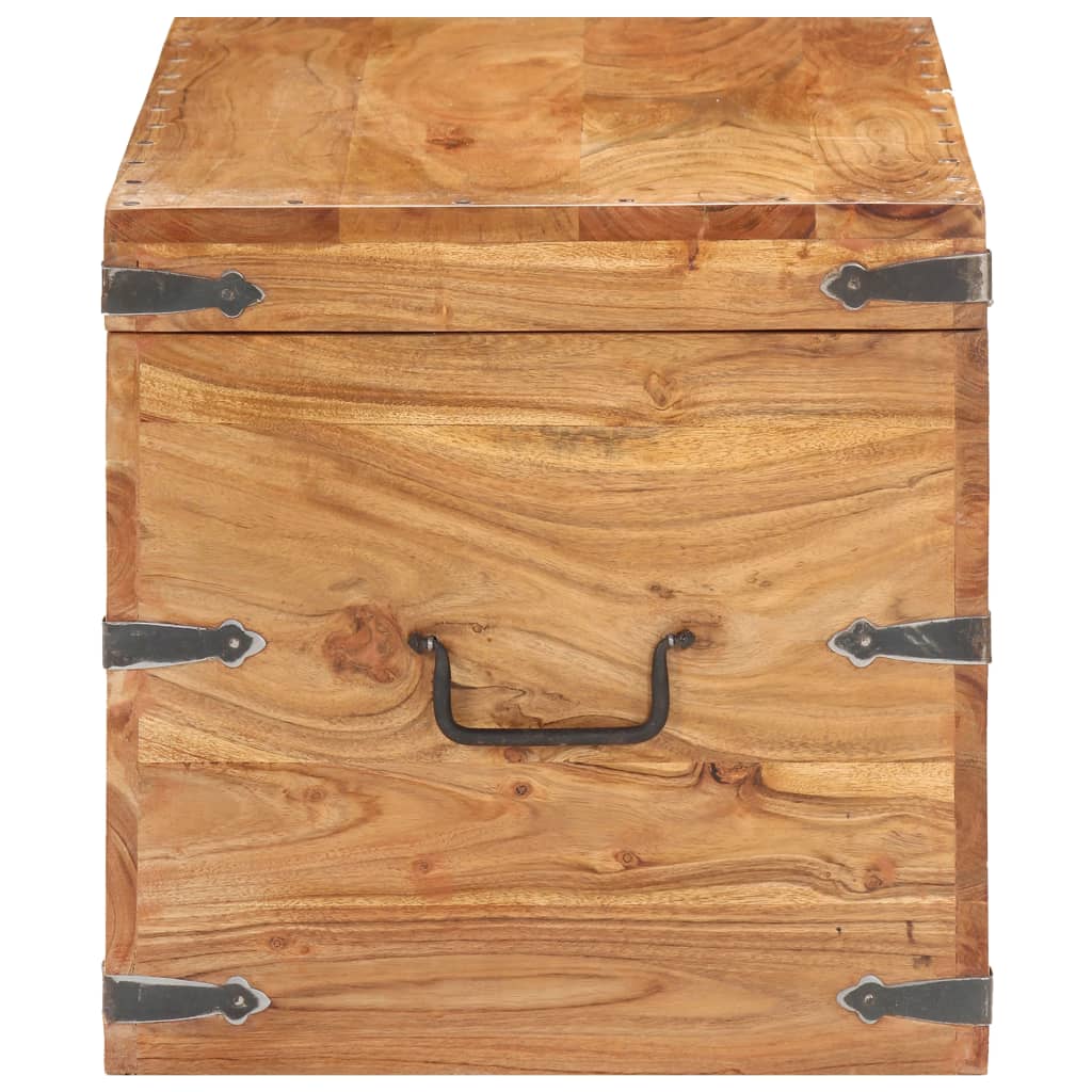 Chest 90X40X40 Cm Solid Acacia Wood