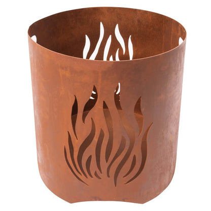 Redfire Handmade Garden Fireplace Kiruna Rust Steel