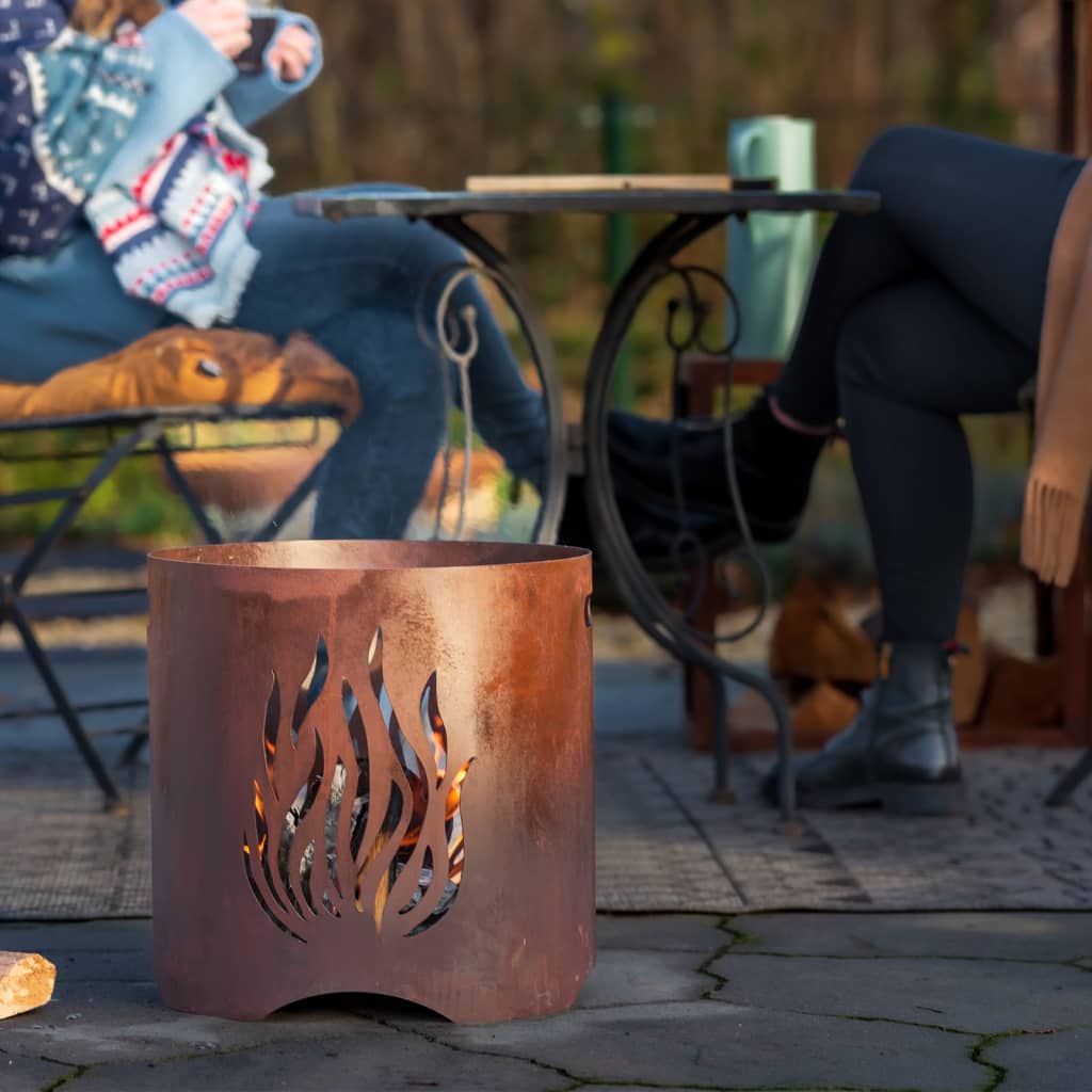 Redfire Handmade Garden Fireplace Kiruna Rust Steel