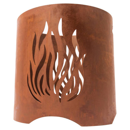 Redfire Handmade Garden Fireplace Kiruna Rust Steel