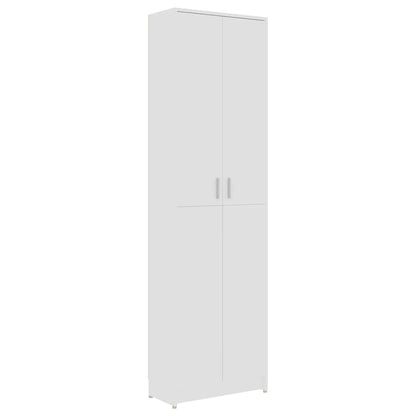 Hallway Wardrobe White 55X25X189 Cm Engineered Wood