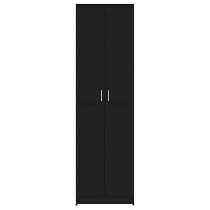 Hallway Wardrobe Black 55X25X189 Cm Engineered Wood