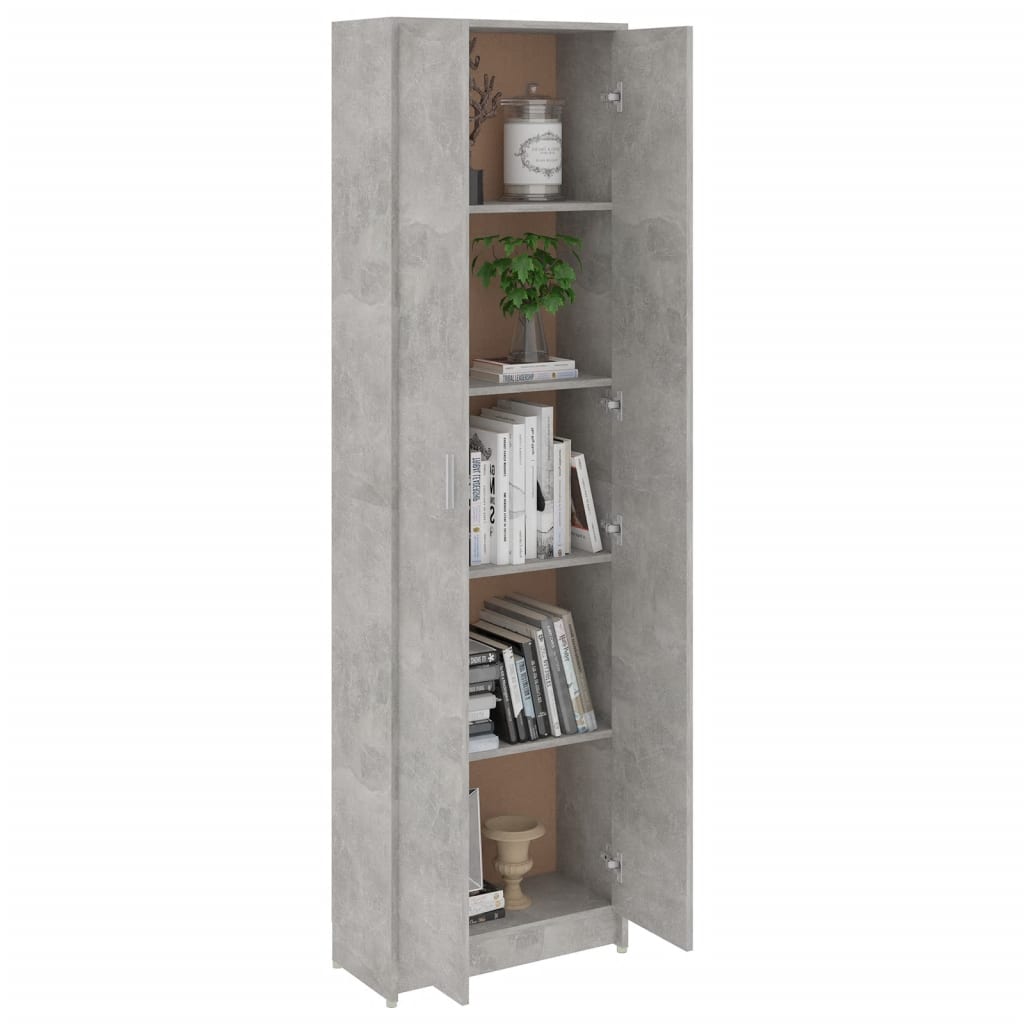 Hallway Wardrobe Concrete Grey 55X25X189 Cm Engineered Wood