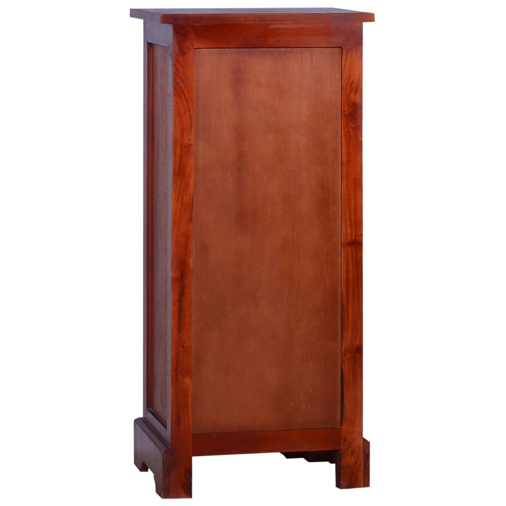 Chest Of Drawers Classical Brown 45X35X100Cm Solid Mahogany Wood