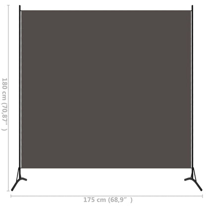 1-Panel Room Divider Anthracite 175X180 Cm