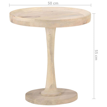 Side Table Ø50X55 Cm Solid Mango Wood