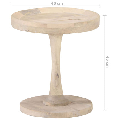 Side Table Ø40X45 Cm Solid Mango Wood