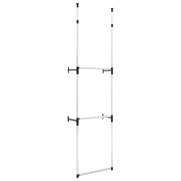 Telescopic Wardrobe System With Rods Aluminium