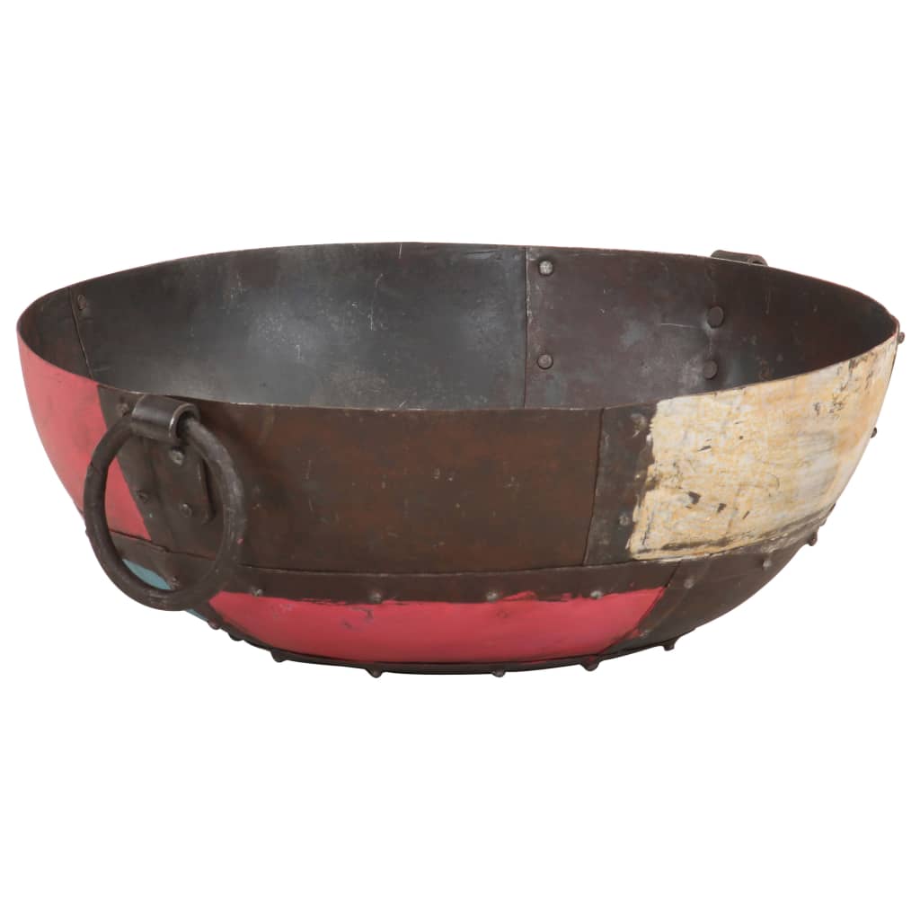 Colourful Rustic Fire Pit Ø 40 Cm Iron