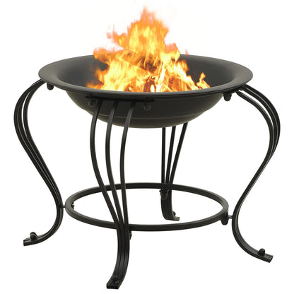 Fire Pit With Poker 49 Cm Steel