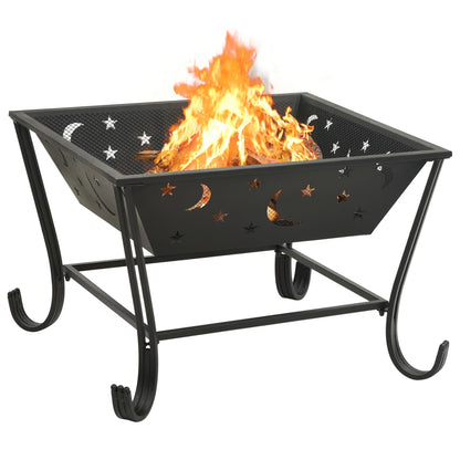 Fire Pit With Poker 62 Cm Xxl Steel