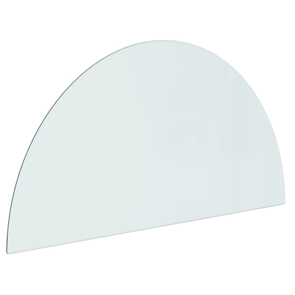 Fireplace Glass Plate Half Round 1000X500 Mm