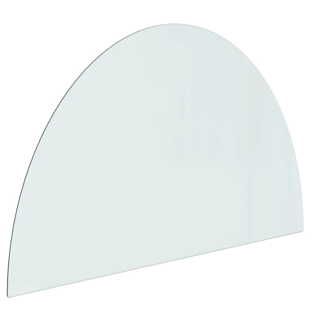 Fireplace Glass Plate Half Round 1000X600 Mm