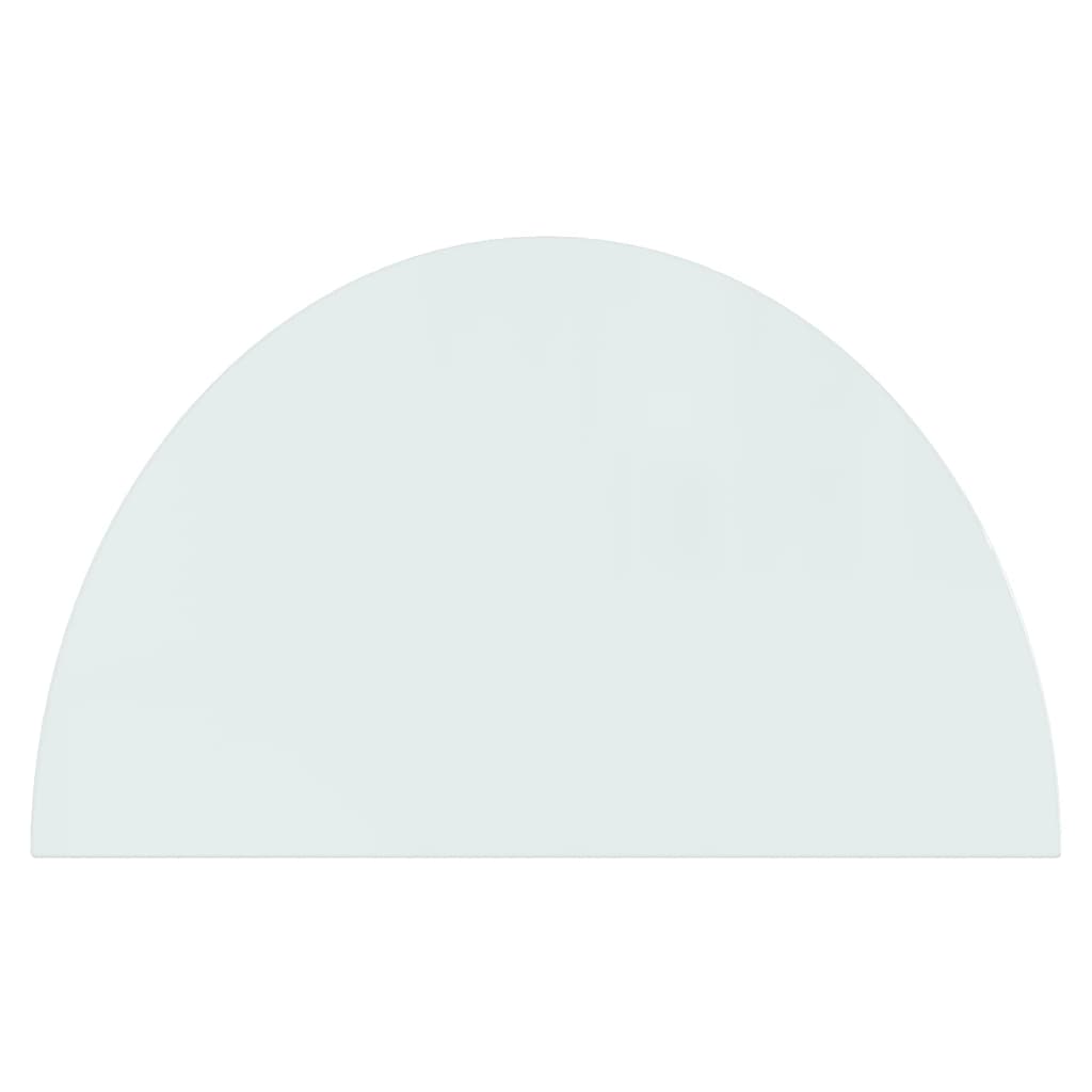 Fireplace Glass Plate Half Round 1000X600 Mm