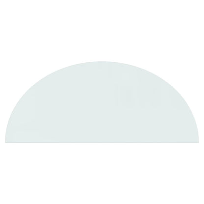 Fireplace Glass Plate Half Round 1200X500 Mm