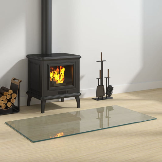 Fireplace Glass Plate Rectangular 100X50 Cm