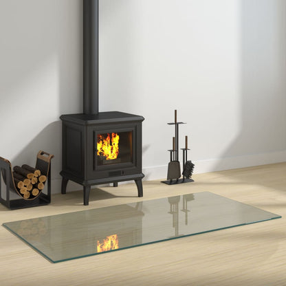 Fireplace Glass Plate Rectangular 120X60 Cm