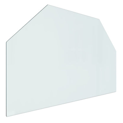 Fireplace Glass Plate Hexagon 80X50 Cm