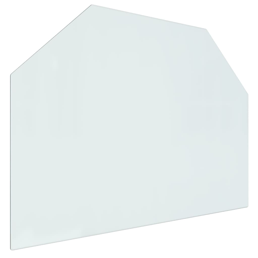 Fireplace Glass Plate Hexagon 80X60 Cm