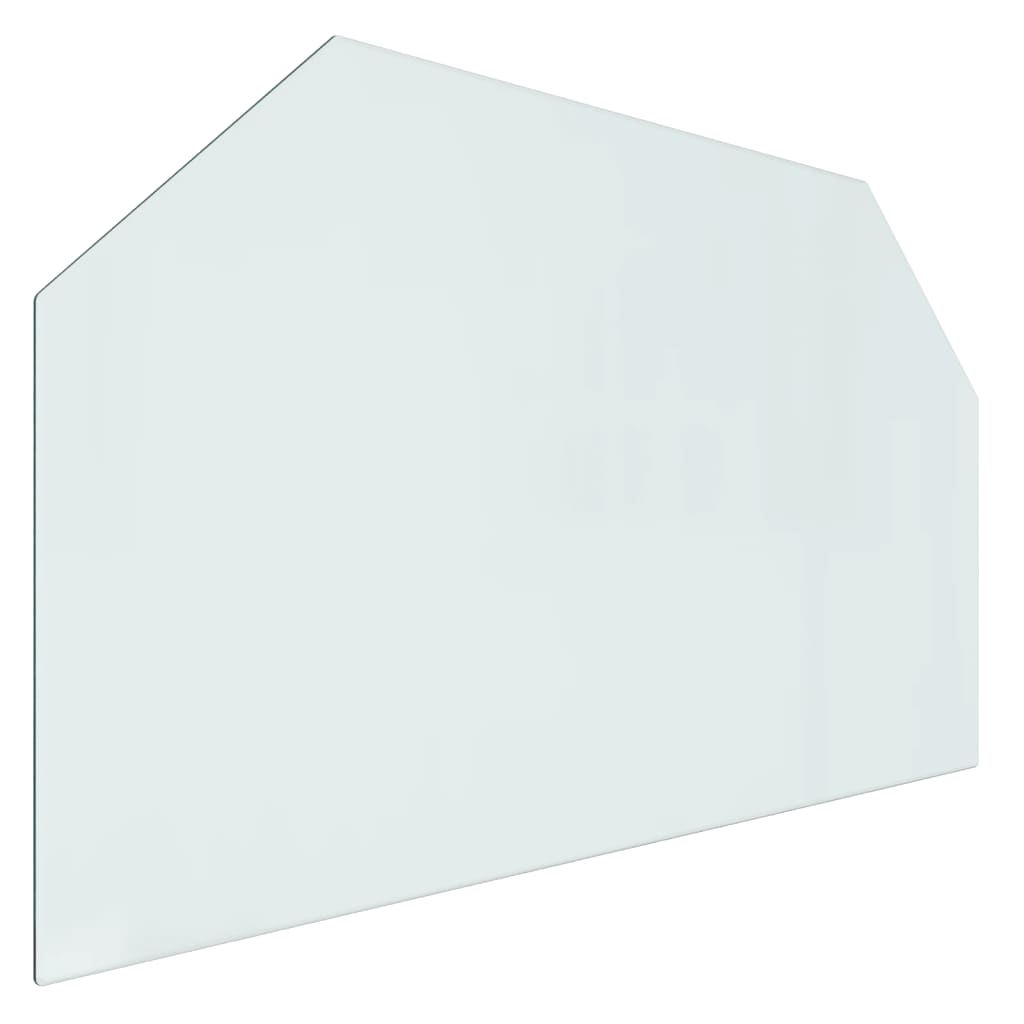 Fireplace Glass Plate Hexagon 100X60 Cm