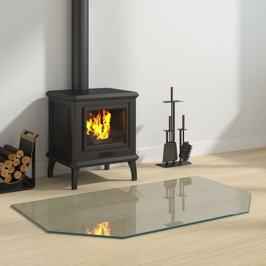 Fireplace Glass Plate Hexagon 100X60 Cm