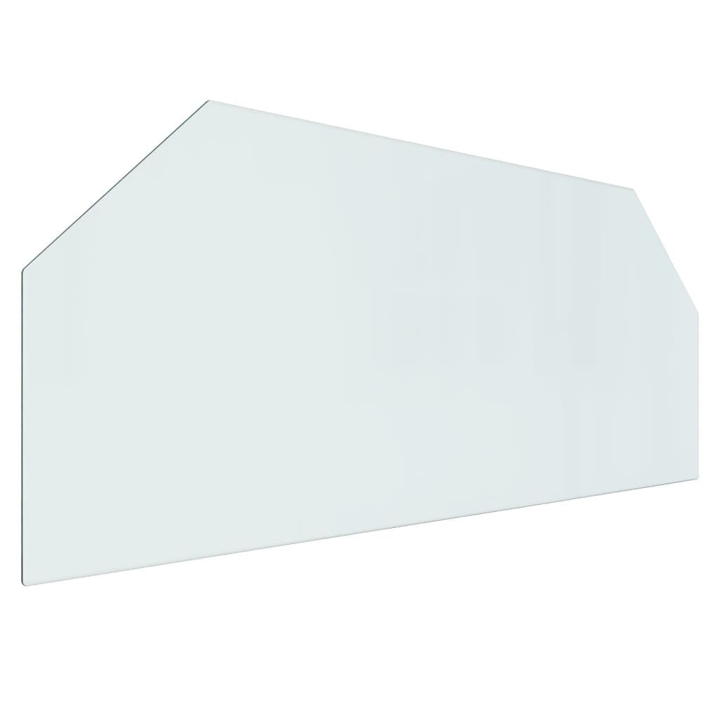 Fireplace Glass Plate Hexagon 120X50 Cm