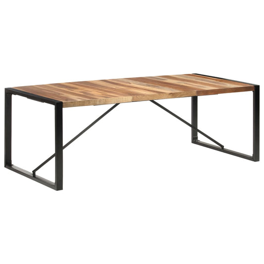 Dining Table 220X100X75 Cm Solid Wood With Sheesham Finish