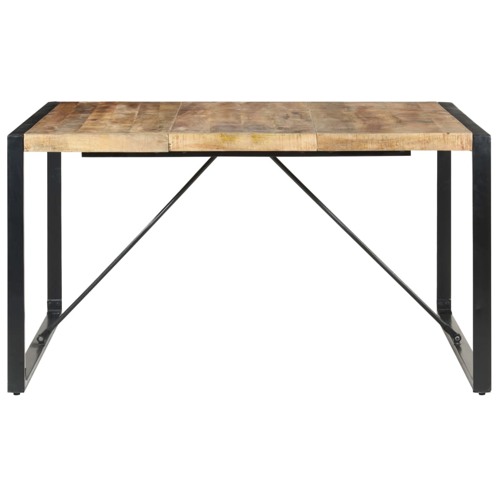 Dining Table 140X140X75 Cm Rough Mango Wood