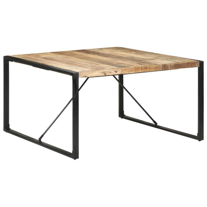 Dining Table 140X140X75 Cm Rough Mango Wood