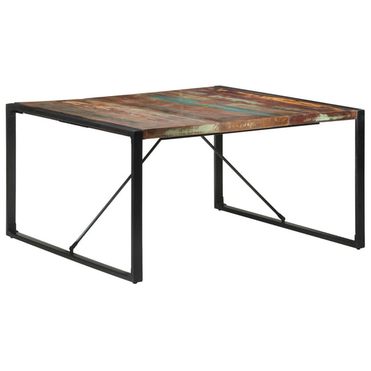 Dining Table 140X140X75 Cm Solid Reclaimed Wood