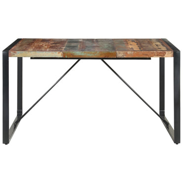 Dining Table 140X140X75 Cm Solid Reclaimed Wood