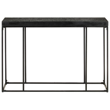 Console Table Black 110X35X76 Cm Solid Acacia And Mango Wood