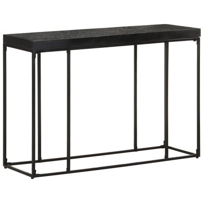 Console Table Black 110X35X76 Cm Solid Acacia And Mango Wood