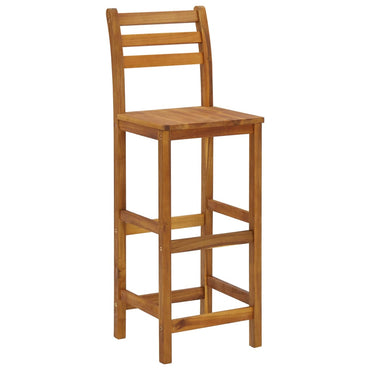 Bar Stools 4 Pcs Solid Acacia Wood