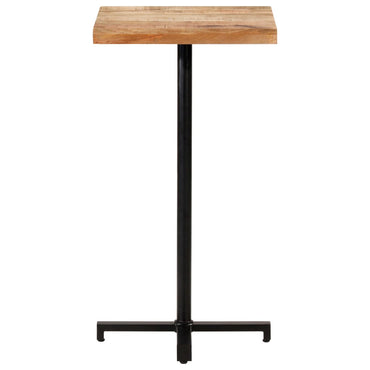 Bar Table Square 50X50X110 Cm Rough Mango Wood