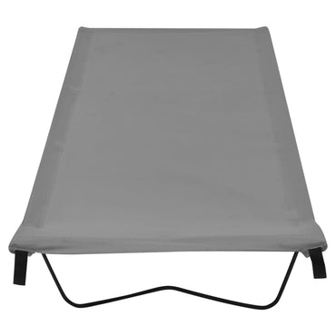 Camping Bed 180X60X19 Cm Oxford Fabric And Steel Grey