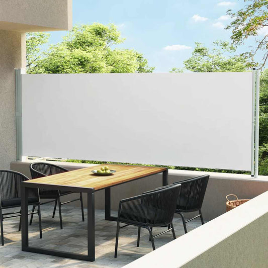 Patio Retractable Side Awning 600X160 Cm Cream