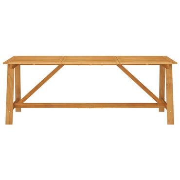 Garden Dining Table 206X100X74 Cm Solid Acacia Wood