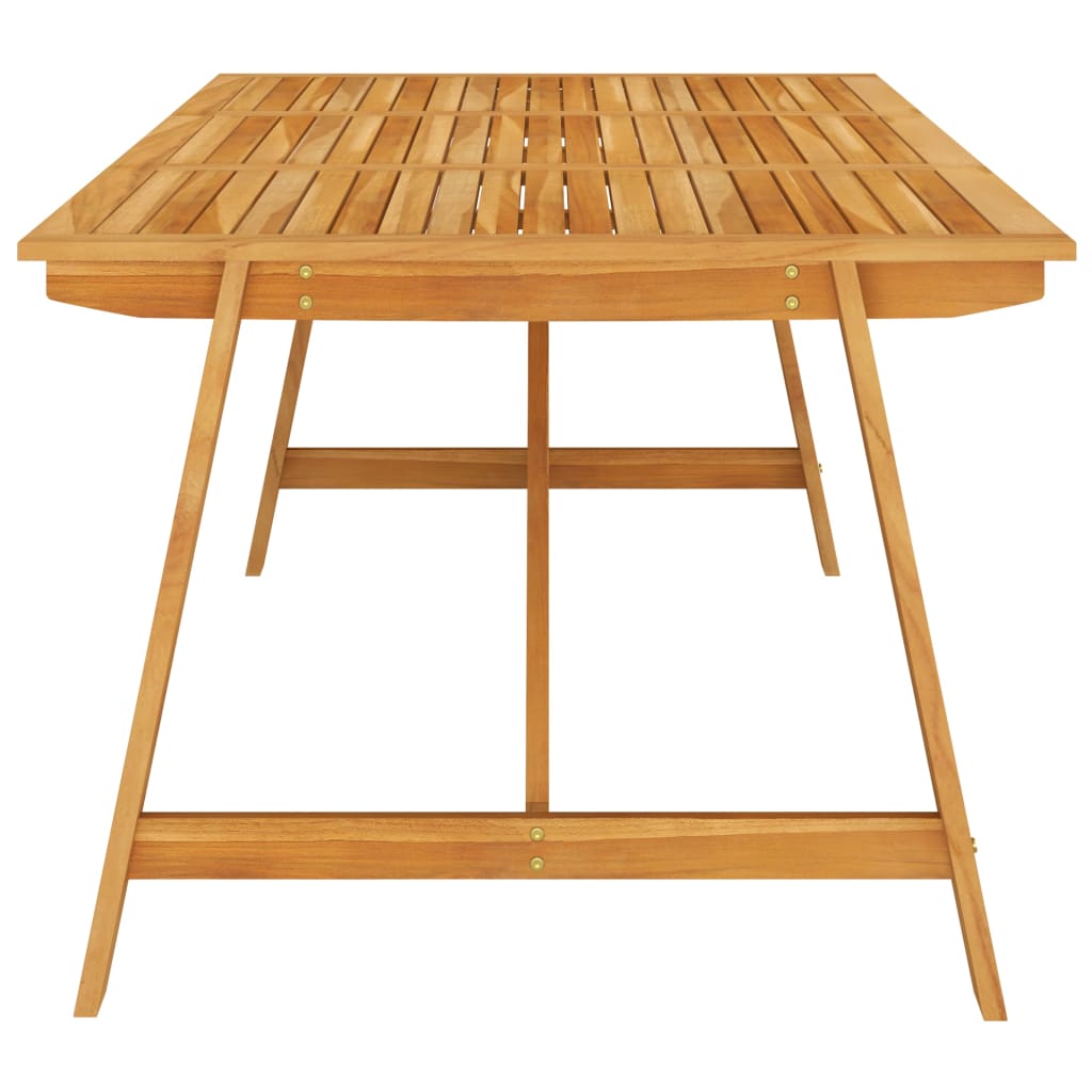 Garden Dining Table 206X100X74 Cm Solid Acacia Wood