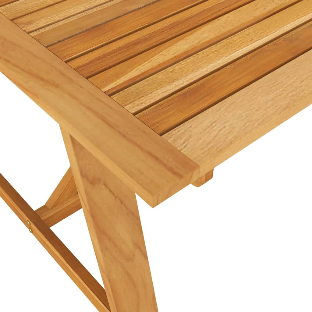 Garden Dining Table 206X100X74 Cm Solid Acacia Wood