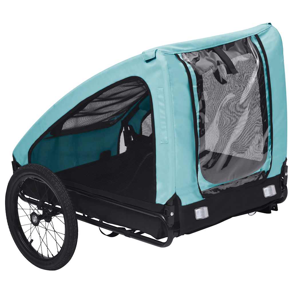 Pet Bike Trailer Blue And Black