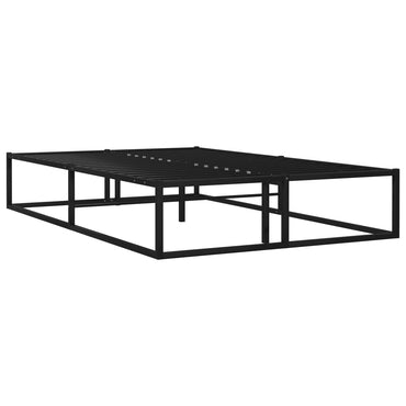 Bed Frame Black Metal 120X200 Cm