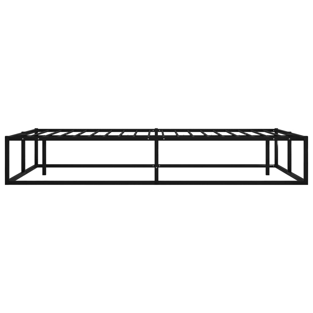 Bed Frame Black Metal 120X200 Cm