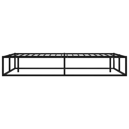 Bed Frame Black Metal 120X200 Cm