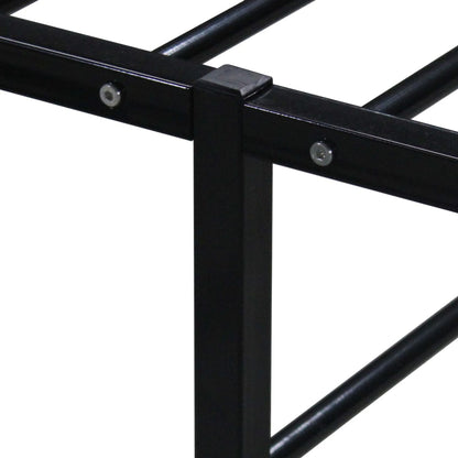 Bed Frame Black Metal 120X200 Cm