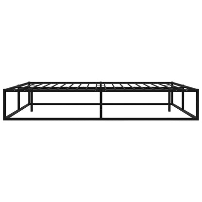 Bed Frame Black Metal 160X200 Cm