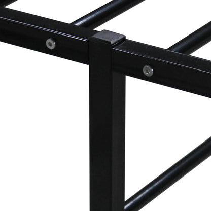 Bed Frame Black Metal 160X200 Cm