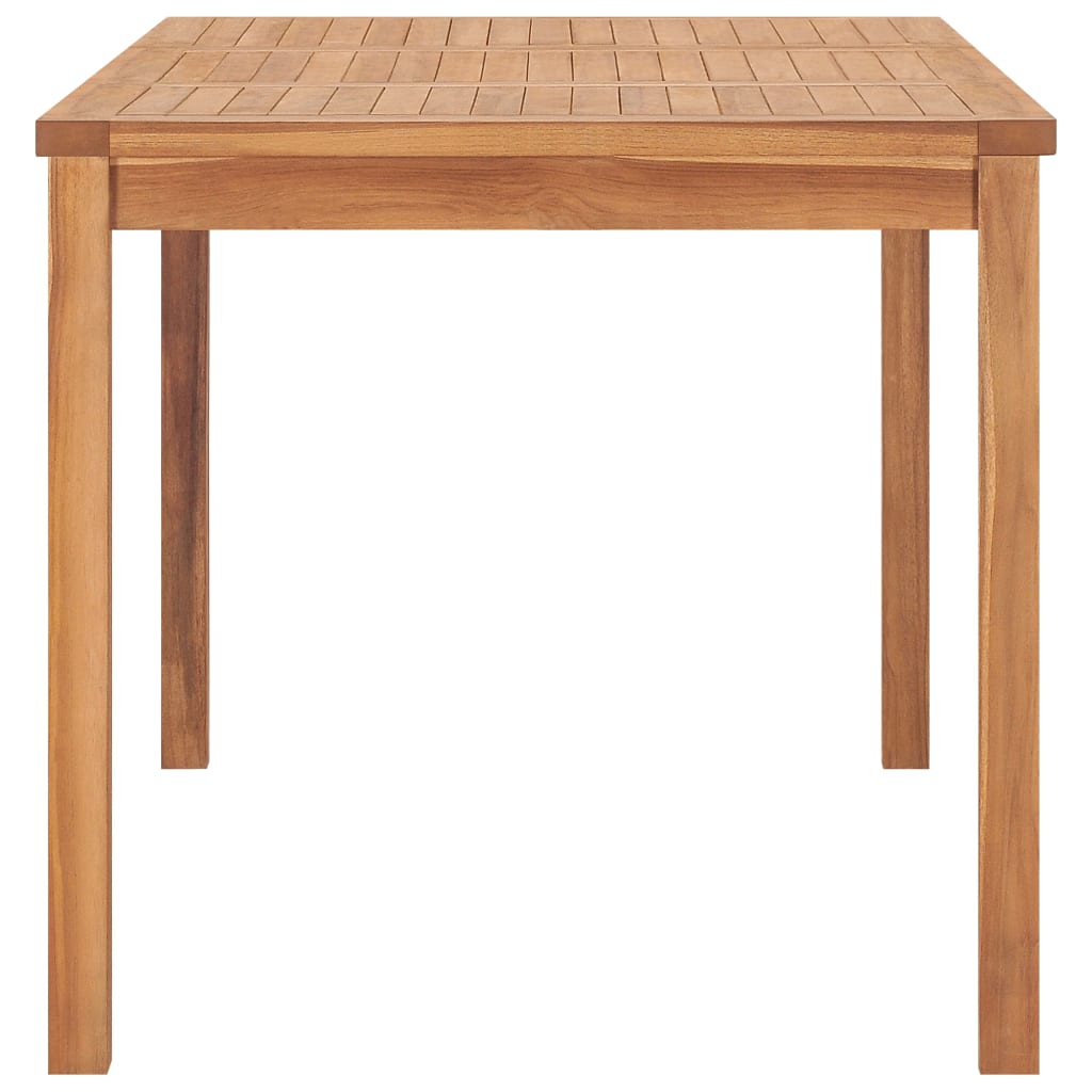 Garden Dining Table 140X80X77 Cm Solid Teak Wood